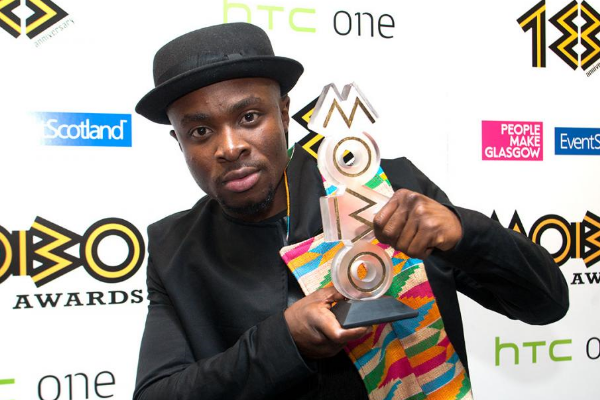 Fuse ODG, with the 2015 MOBO trophy. Photo: MOBO Awards