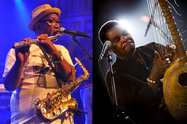Sipho 'Hotstix' Mabuse and Pops Mohamed.