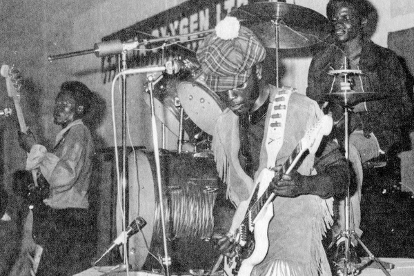 Guitarist Jackie Mumba of Salty Dog in 1976. Photo: Salty Dog