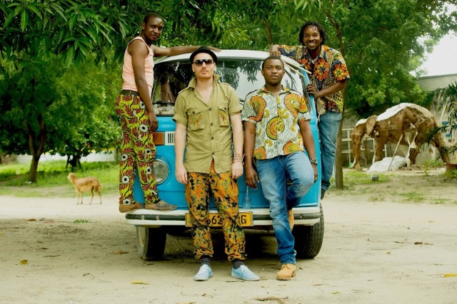Mzungu Kichaa and some members of his band. Photo courtesy of Mzungu Kichaa