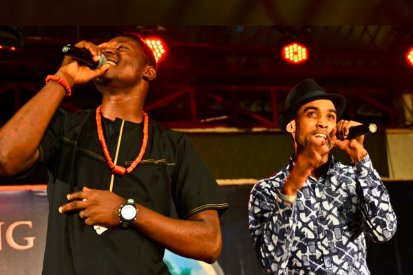Mide and Ade Bantu, lead singers of the Bantu band