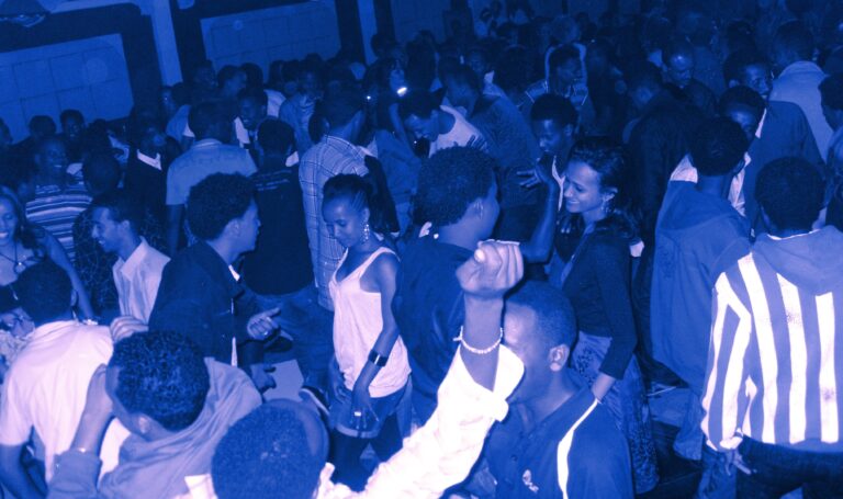 Revelers at a live event in Eritrea. Photo by Yonatan Tewlde.