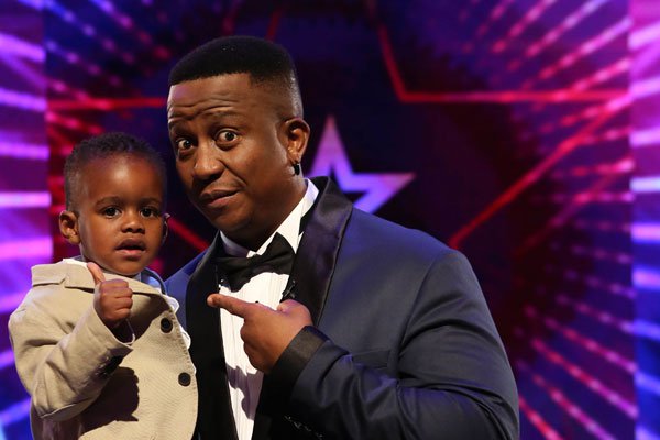 Last year's SA's Got Talent winner DJ Arch Jnr. with judge DJ Fresh. Photo: etv.co.za
