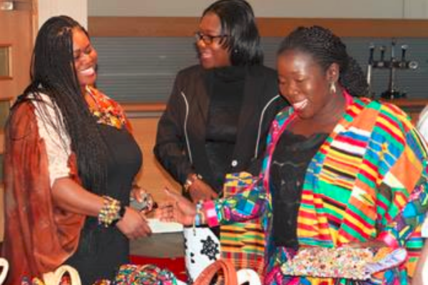 Group of women assessing Bongo product. Photo: Ghana Trade