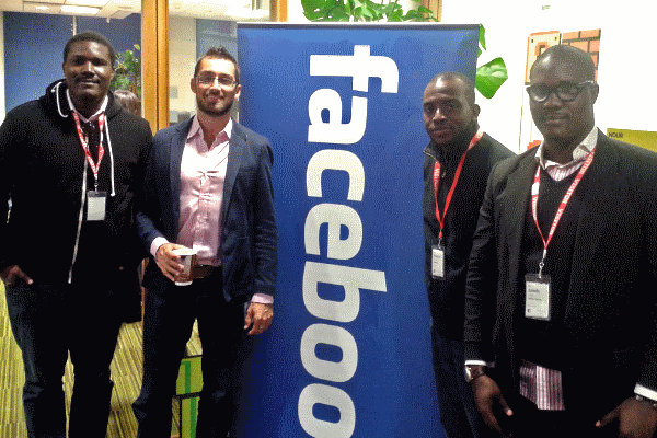 Founders of MyMusic with Facebook staff