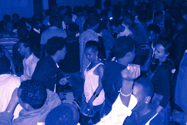 Revelers at a music concert in Eritrea.