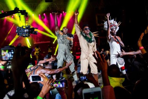 Sauti Sol performing at their recent album launch. Photo by Quaint Photography