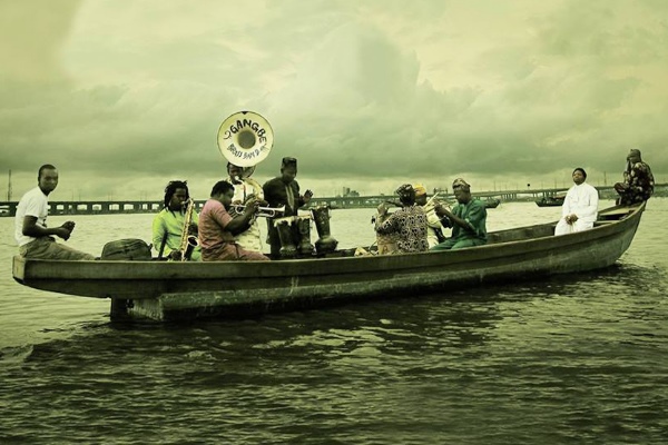 The Gangbé Brass Band in a scene from the documentary 'Gangbé'.
