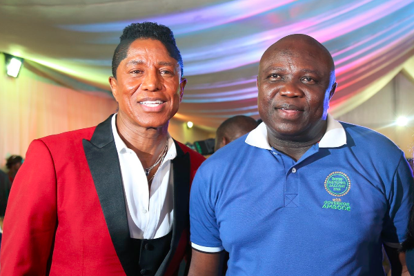 Jermaine Jackson, Governor Akinwunmi Ambode of Lagos state. Photo: Facebook