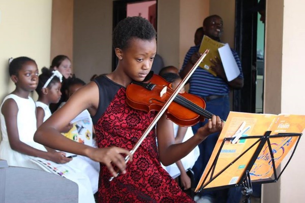 A student practices at Ngoma Dolce academy in Lusaka. Photo: Ngoma Dolce / Facebook