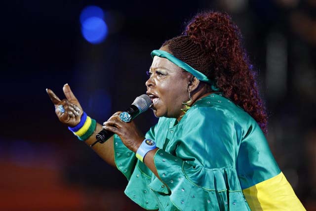 Patience Dabany: l'une des icônes de la musique gabonaise. Photo: ayyahh.wordpress.com