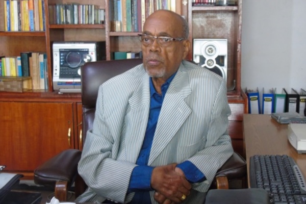 Amha Eshete, Ethiopia's pioneer music publisher and distributor. Photo: Arefaynie Fantahun