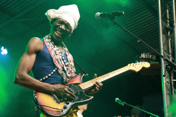 Peter Solo of Vaudau Game at Bushfire in Swaziland. Photo: Dave Durbach / Music In Africa