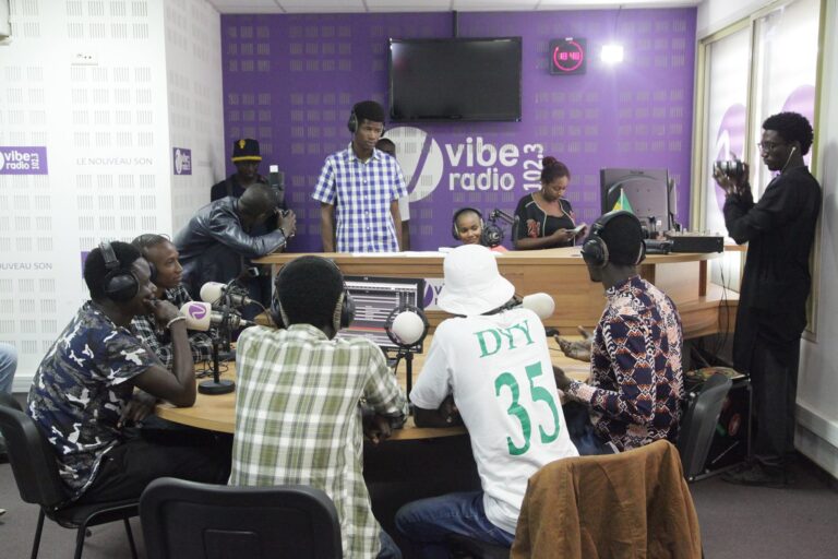 Studio d'enregistrement Vibe Radio Sénégal