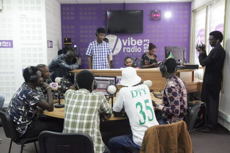 Vibe Radio Senegal recording studio