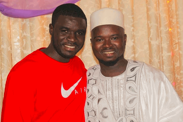 Alieu Badara with Modou Sarr of UNESCO clubs