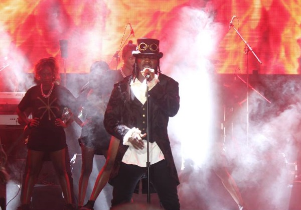 Bebe Cool on stage during the concert. Photo: www.chimreports.com