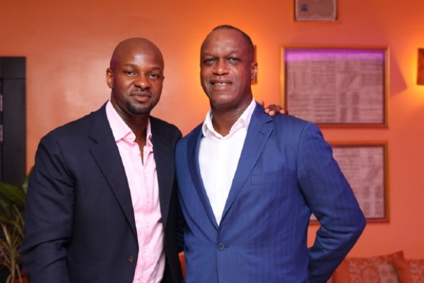 Chris Ubosi of Megalectrics, left, with Alex Okosi of MTV. Photo: that1960chick