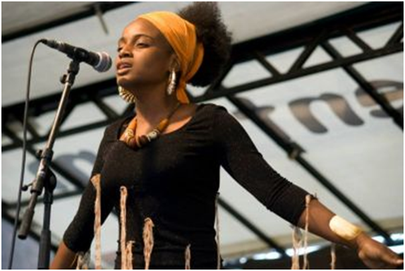Oupta, singer from Congo Brazzaville. (ph) Facebook