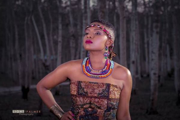 Congolese singer Alicious Theluji. Photo by Light Palmer Photography