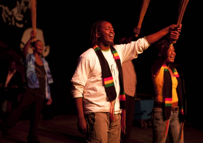 Eric Wainaina leads the cast of his production, Mo Faya. Photo: Flickr