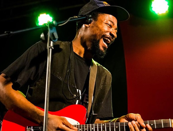 Uganda-based Jamaican artist Anthony Jermaine performing at Bayimba 2016. Photo: Skizar