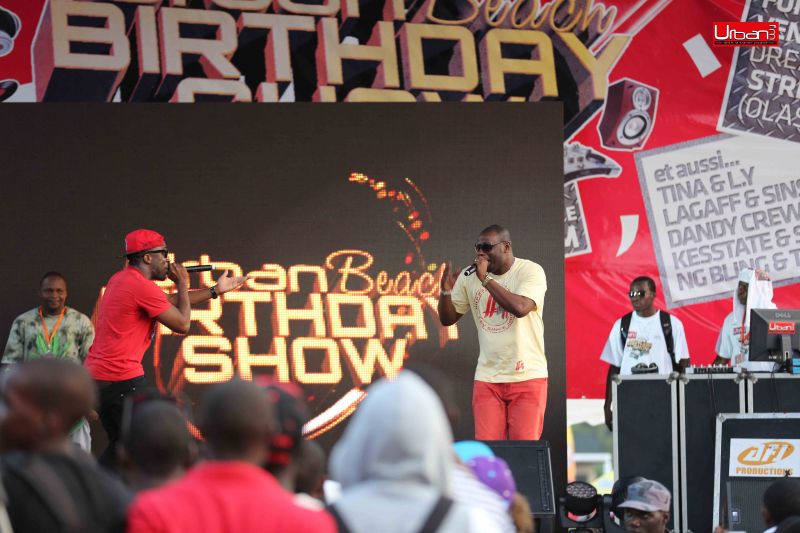 The Baponga rap singers and Kapital K.  Photo: Urban FM