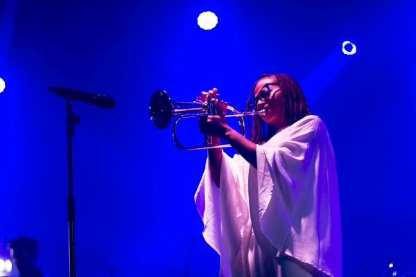 Asa plays the trumpet. Photo: AsaEncore