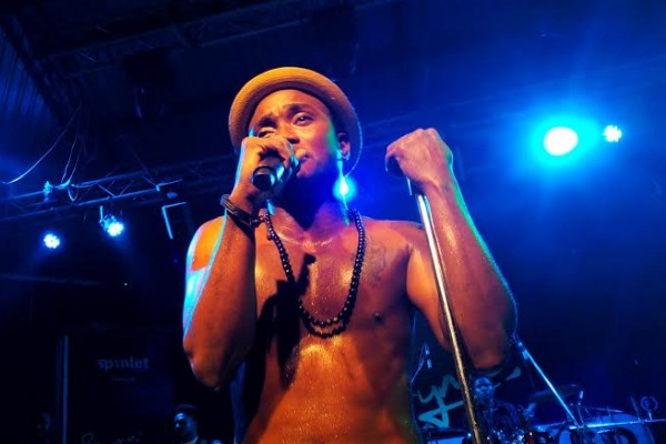 Brymo performing at Organised Chaos.  Photo: Victor Adewale