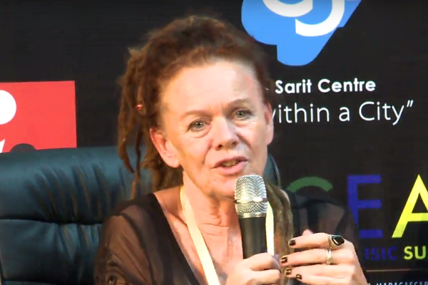 Moderator Jude Clark.