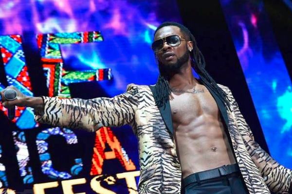 Flavour performing at One Africa Music Fest, UK.  Photo: KyImages