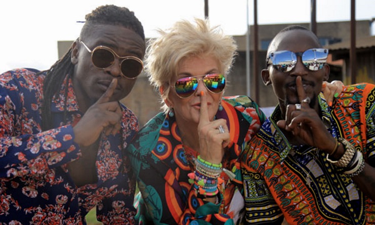 Radio & Weasel with PJ Powers in Uganda