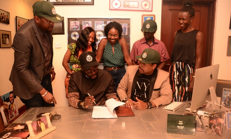 Blinky Bill signs his new deal with Temple Management East Africa.
