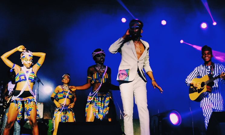 Mr Eazi performs at the Shrine. Photo: Twitter