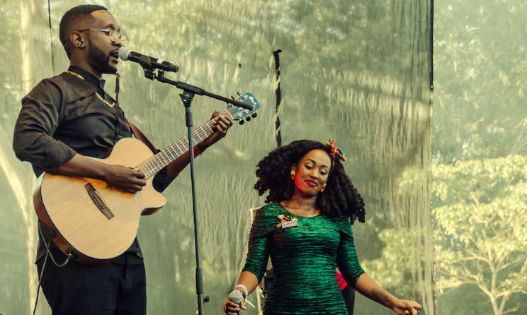 Tetu Shani and Mayonde perform during this year's Blankets and Wine in Nairobi. Photo: Idd Nashid