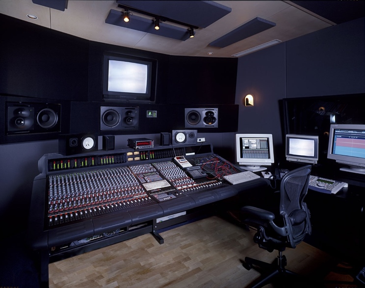 Intérieur d'un studio de musique