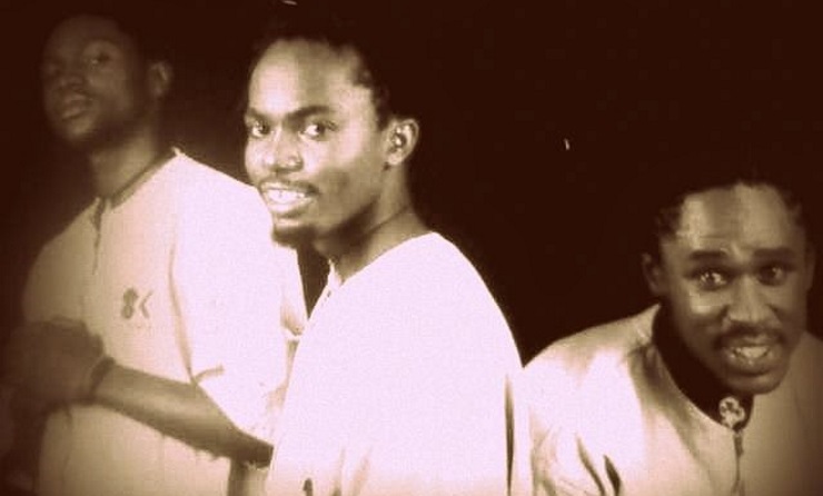 An early photograph of Nairobi-based hip hop trio Kalamasha.