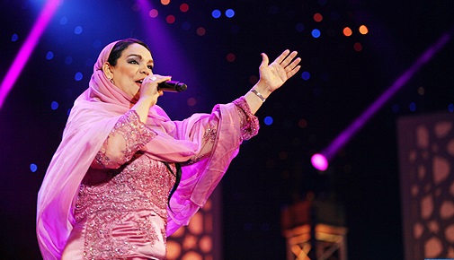 Rachida Talal, chanteuse sahraouie. Photo: MAP.