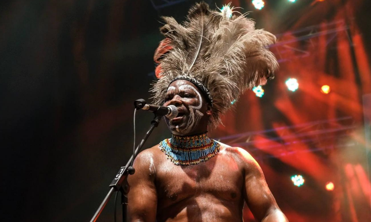 Dizu Plaatjies during a performance.