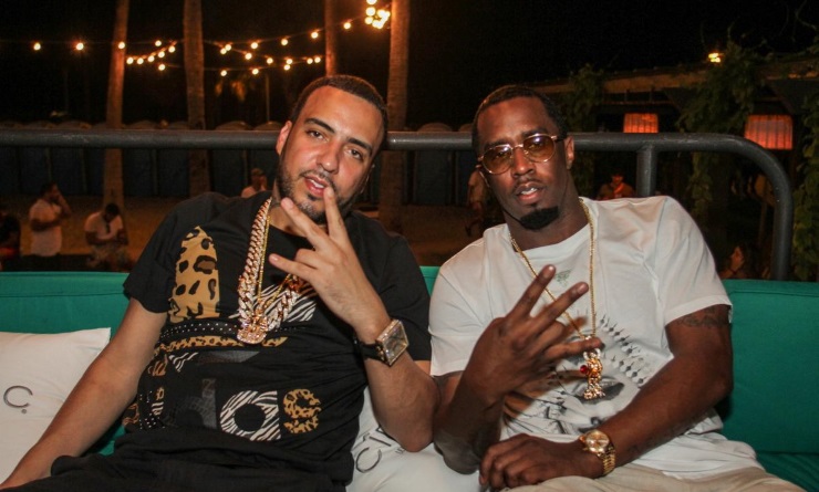 American rappers French Montana and Sean Combs.