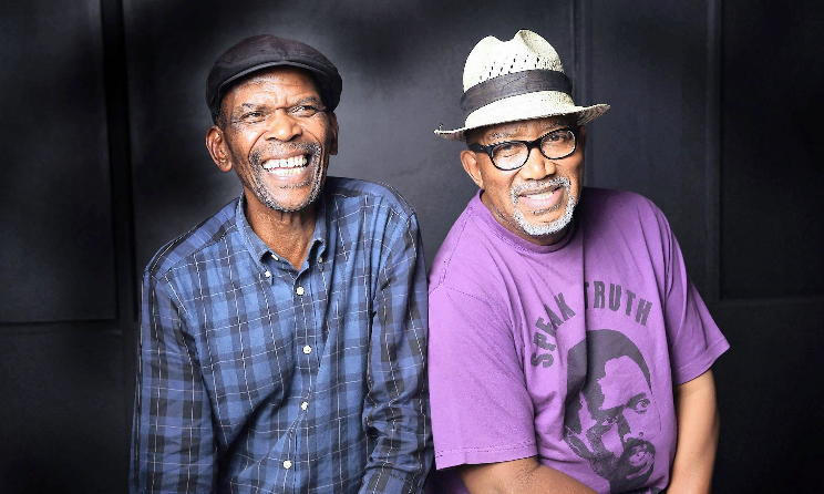 The late Ray Phiri and Sipho 'Hotstix' Mabuse. Photo: Dumisani Sibeko