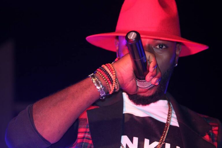 Le leader du groupe Feeling Gang sur la scène de Mogoya 2015 ( Photo ) : Facebook Actu Cool Magazine