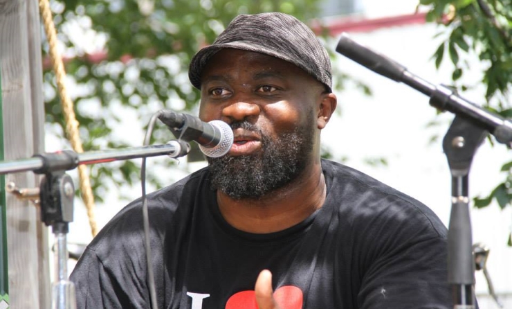Percussionist Joseck Asikoye.
