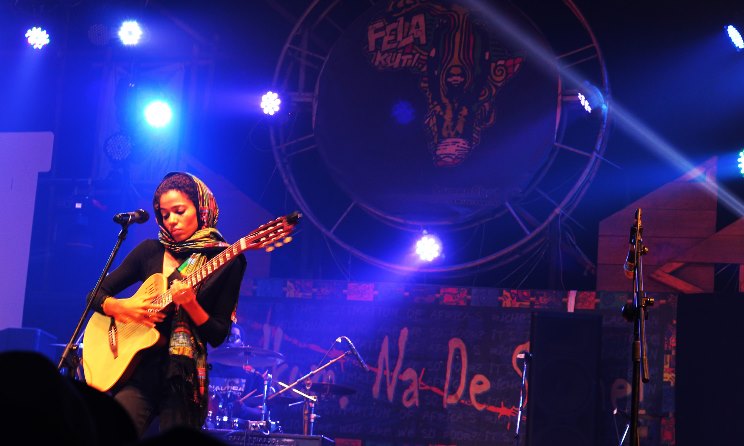 Nneka performing at the 2016 Felabration event. Photo: TIA