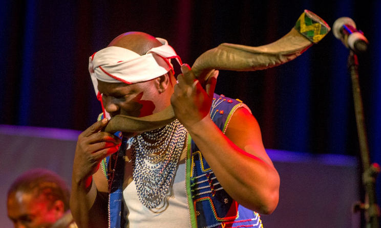 South African traditional musician Dizu Plaatjies.
