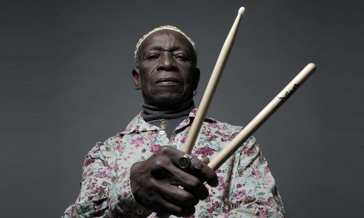 Tony Allen skilfully mixes Afrobeat and jazz on The Source. Photo Bernard Benant.