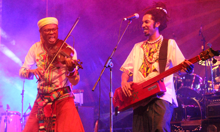 Moroccan band Bob Maghrib performing at the 2017 edition of Sauti za Busara.