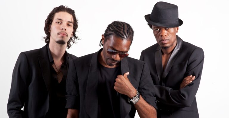 Le trio X-Maleya. De g à dr: Haïs, Auguste, Roger