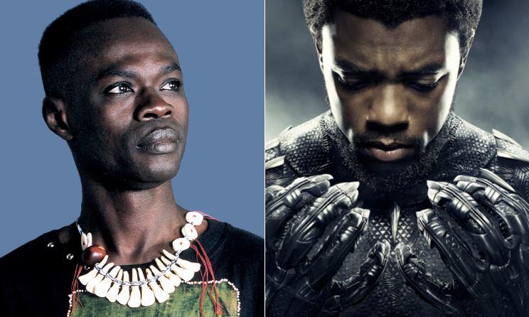 L'artiste Baaba Maal à gauche et le personnage Black Panther à droite (Photo): Fanart
