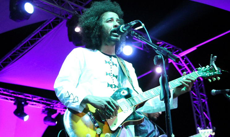 Le groupe malien Tamikrest en concert, ACCES 2017, Dakar.